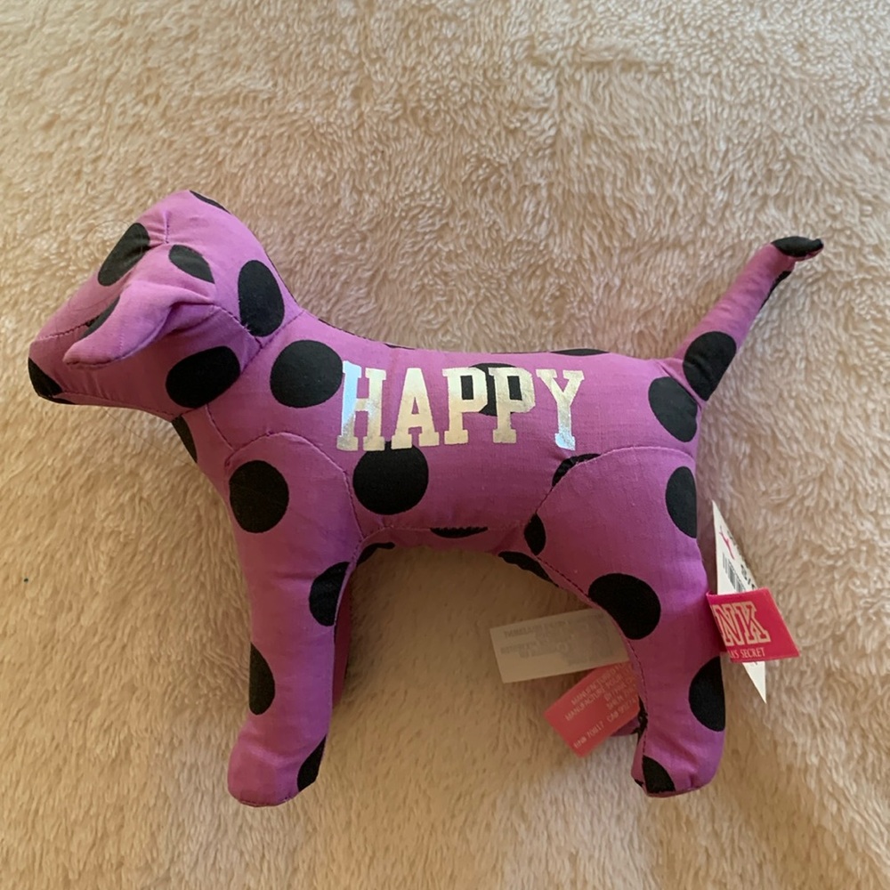 PINK Mini Dog - Purple Spotted